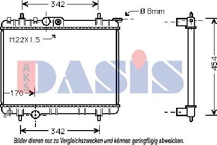 AKS Dasis 061090N - Radiator, mühərrikin soyudulması furqanavto.az