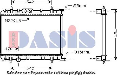 AKS Dasis 061030N - Radiator, mühərrikin soyudulması furqanavto.az