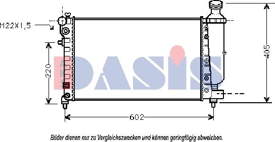 AKS Dasis 061070N - Radiator, mühərrikin soyudulması furqanavto.az