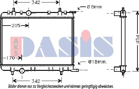 AKS Dasis 061130N - Radiator, mühərrikin soyudulması furqanavto.az