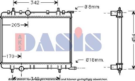 AKS Dasis 061120N - Radiator, mühərrikin soyudulması furqanavto.az