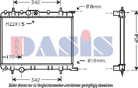 AKS Dasis 061210N - Radiator, mühərrikin soyudulması furqanavto.az