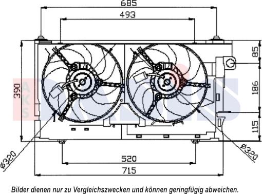 AKS Dasis 068023N - Fen, radiator furqanavto.az