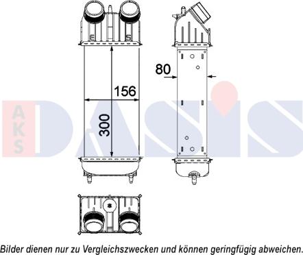 AKS Dasis 067016N - Intercooler, şarj cihazı furqanavto.az