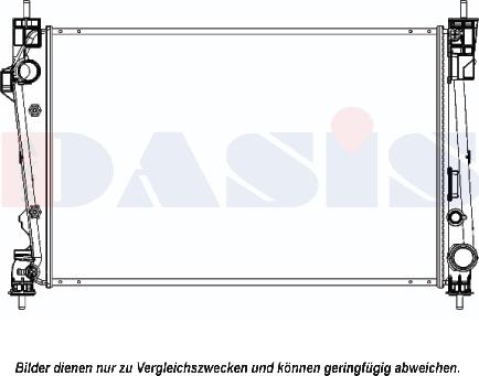 AKS Dasis 010015N - Radiator, mühərrikin soyudulması furqanavto.az