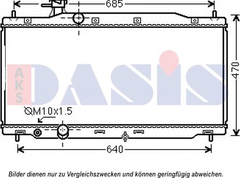 AKS Dasis 010024N - Radiator, mühərrikin soyudulması furqanavto.az