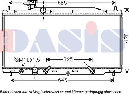 AKS Dasis 010025N - Radiator, mühərrikin soyudulması furqanavto.az