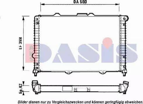 AKS Dasis 011050N - Radiator, mühərrikin soyudulması furqanavto.az