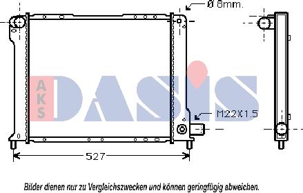 AKS Dasis 080470N - Radiator, mühərrikin soyudulması furqanavto.az