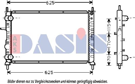 AKS Dasis 080047N - Radiator, mühərrikin soyudulması furqanavto.az