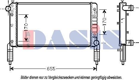 AKS Dasis 080056N - Radiator, mühərrikin soyudulması furqanavto.az