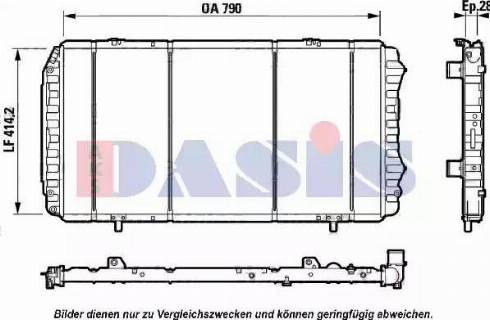 AKS Dasis 080065N - Radiator, mühərrikin soyudulması furqanavto.az