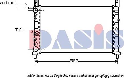 AKS Dasis 080006N - Radiator, mühərrikin soyudulması furqanavto.az
