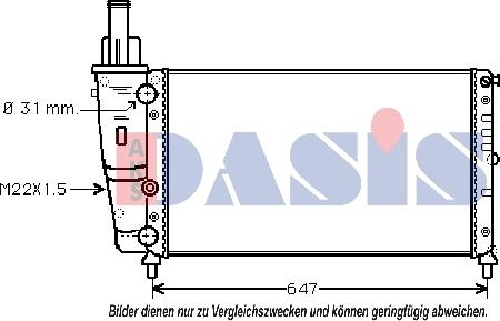 AKS Dasis 080810N - Radiator, mühərrikin soyudulması furqanavto.az