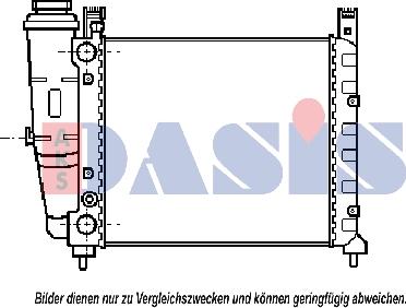 AKS Dasis 080240N - Radiator, mühərrikin soyudulması furqanavto.az