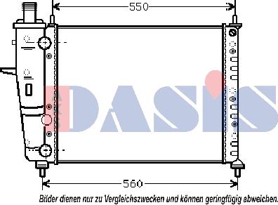 AKS Dasis 081480N - Radiator, mühərrikin soyudulması furqanavto.az