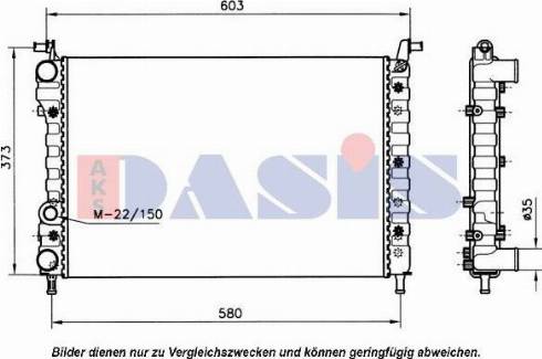 AKS Dasis 081550N - Radiator, mühərrikin soyudulması furqanavto.az