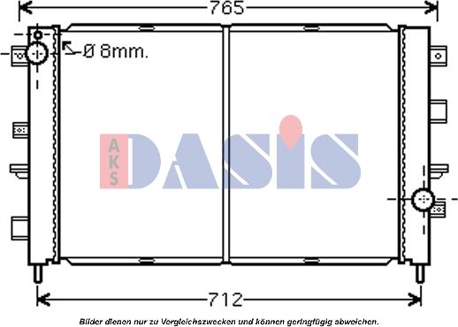 AKS Dasis 020016N - Radiator, mühərrikin soyudulması furqanavto.az