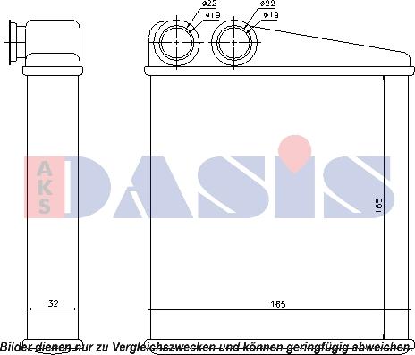 AKS Dasis 079000N - İstilik dəyişdiricisi, daxili isitmə furqanavto.az