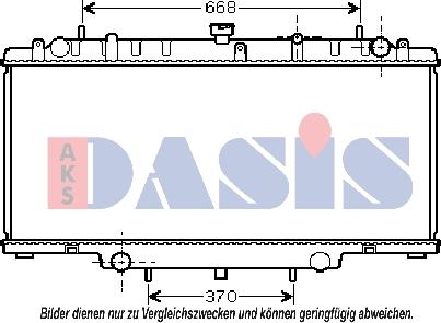 AKS Dasis 070116N - Radiator, mühərrikin soyudulması furqanavto.az