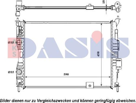 AKS Dasis 070129N - Radiator, mühərrikin soyudulması furqanavto.az