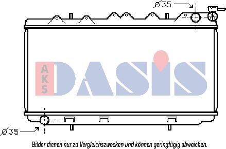 AKS Dasis 070790N - Radiator, mühərrikin soyudulması furqanavto.az