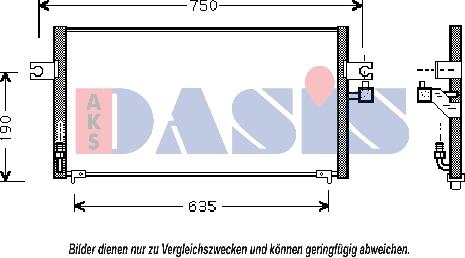 AKS Dasis 072002N - Kondenser, kondisioner furqanavto.az