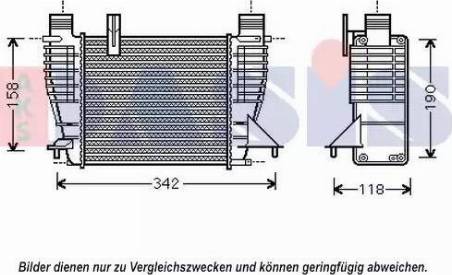 AKS Dasis 077008N - Intercooler, şarj cihazı furqanavto.az