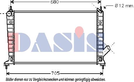 AKS Dasis 190002N - Radiator, mühərrikin soyudulması furqanavto.az