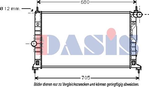 AKS Dasis 190007N - Radiator, mühərrikin soyudulması furqanavto.az