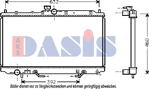 AKS Dasis 140056N - Radiator, mühərrikin soyudulması furqanavto.az