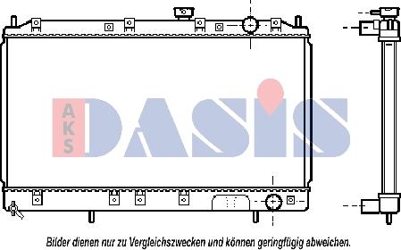 AKS Dasis 140051N - Radiator, mühərrikin soyudulması furqanavto.az