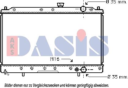 AKS Dasis 140057N - Radiator, mühərrikin soyudulması furqanavto.az