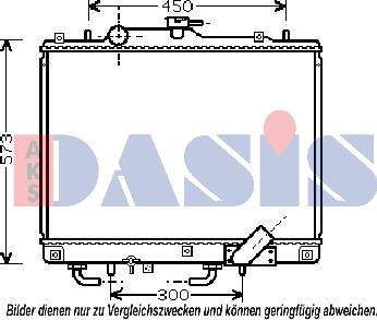 AKS Dasis 140012N - Radiator, mühərrikin soyudulması furqanavto.az