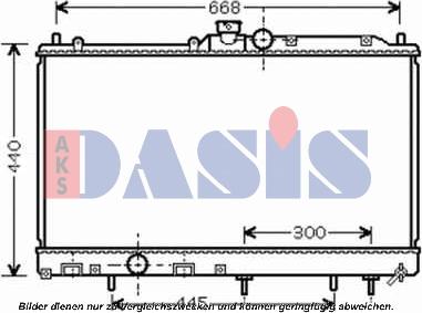 AKS Dasis 140084N - Radiator, mühərrikin soyudulması furqanavto.az