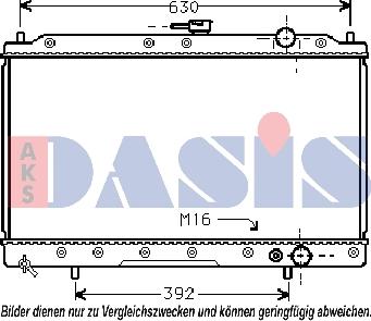 AKS Dasis 140027N - Radiator, mühərrikin soyudulması furqanavto.az
