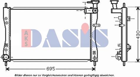 AKS Dasis 140079N - Radiator, mühərrikin soyudulması furqanavto.az