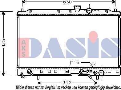 AKS Dasis 140110N - Radiator, mühərrikin soyudulması furqanavto.az