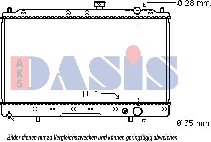 AKS Dasis 141100N - Radiator, mühərrikin soyudulması furqanavto.az