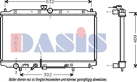 AKS Dasis 141180N - Radiator, mühərrikin soyudulması furqanavto.az