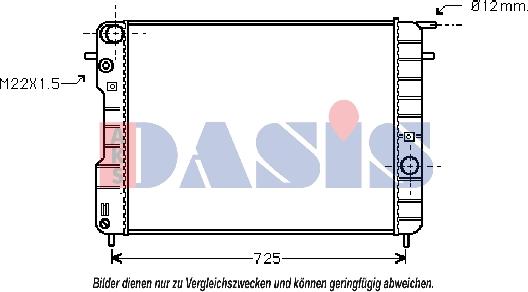 AKS Dasis 150044N - Radiator, mühərrikin soyudulması furqanavto.az