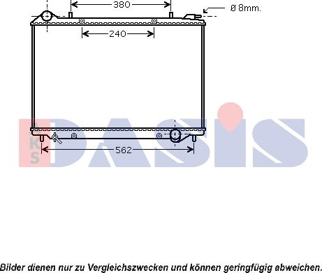 AKS Dasis 150085N - Radiator, mühərrikin soyudulması furqanavto.az