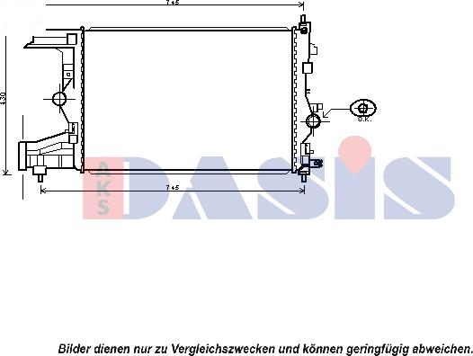 AKS Dasis 150088N - Radiator, mühərrikin soyudulması furqanavto.az