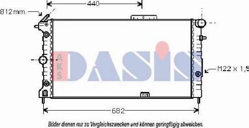 AKS Dasis 150031N - Radiator, mühərrikin soyudulması furqanavto.az