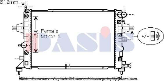 AKS Dasis 150119N - Radiator, mühərrikin soyudulması furqanavto.az