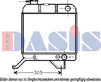 AKS Dasis 160470N - Radiator, mühərrikin soyudulması furqanavto.az