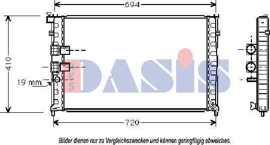 AKS Dasis 160520N - Radiator, mühərrikin soyudulması furqanavto.az