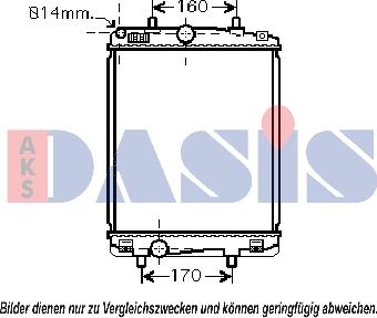 AKS Dasis 160095N - Radiator, mühərrikin soyudulması furqanavto.az