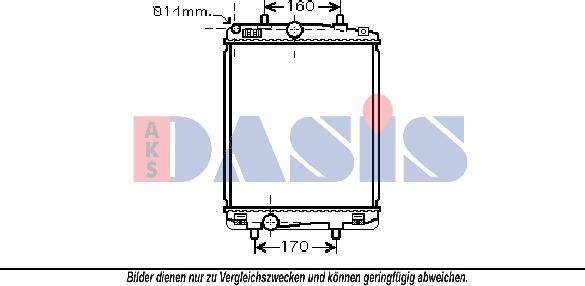 AKS Dasis 160092N - Radiator, mühərrikin soyudulması furqanavto.az