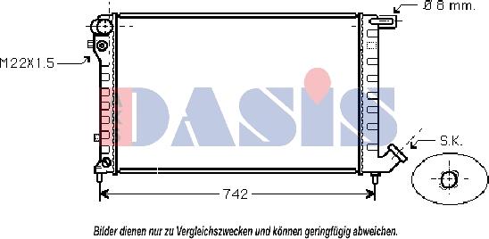 AKS Dasis 160042N - Radiator, mühərrikin soyudulması furqanavto.az